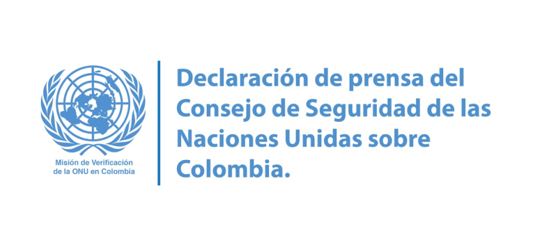 Declaración de prensa del Consejo de Seguridad de las Naciones Unidas sobre Colombia