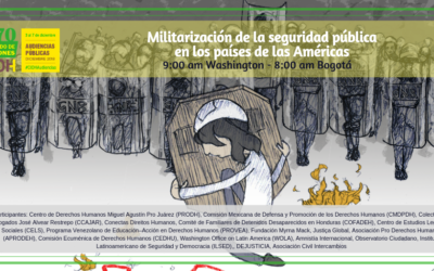 #Reviva Audiencia CIDH sobre militarización de la seguridad pública en las Américas