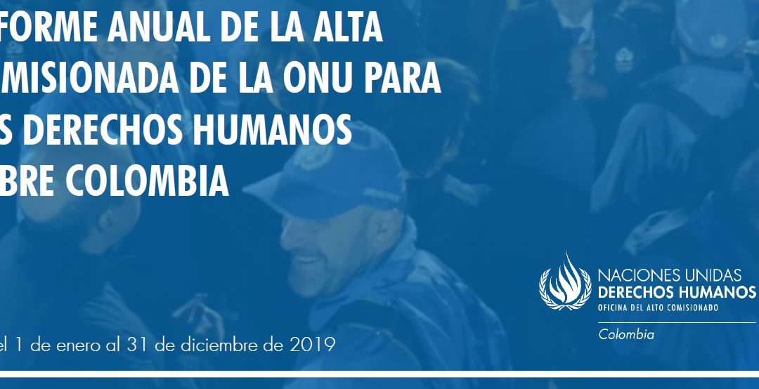 Alta Comisionada de las Naciones Unidas para los Derechos Humanos sobre Colombia 2019