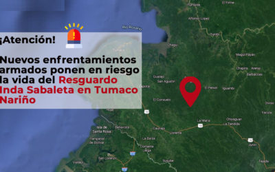 Nuevos enfrentamientos armados ponen en riesgo la vida de la comunidad del Resguardo Inda Sabaleta en Tumaco, Nariño 