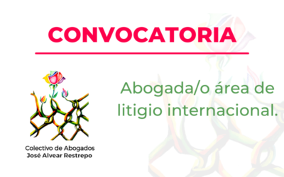 Convocatoria Abogada/o área de litigio internacional